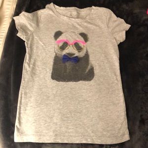 Girls panda bear tee shirt top 6/6X